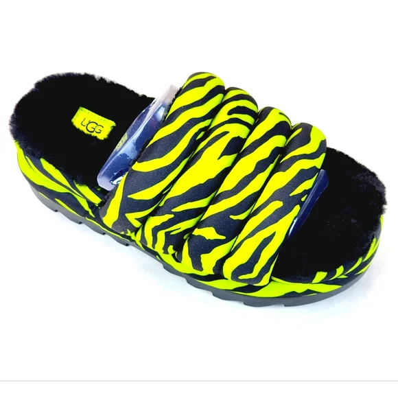 UGG Shoes Womens Ugg Maxi Slide Tiger Print Camo Lambs Wool